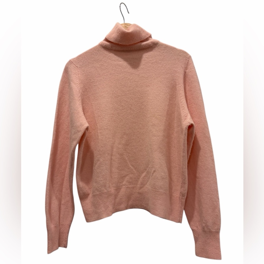 CS International Wool & Angora Blend Old Money Light Academia Pink Sweater M